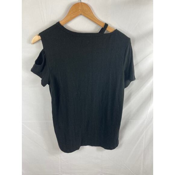 NWT Stratus by Chenault Strappy Cutout Shoulder Tshirt M - Picture 5 of 5